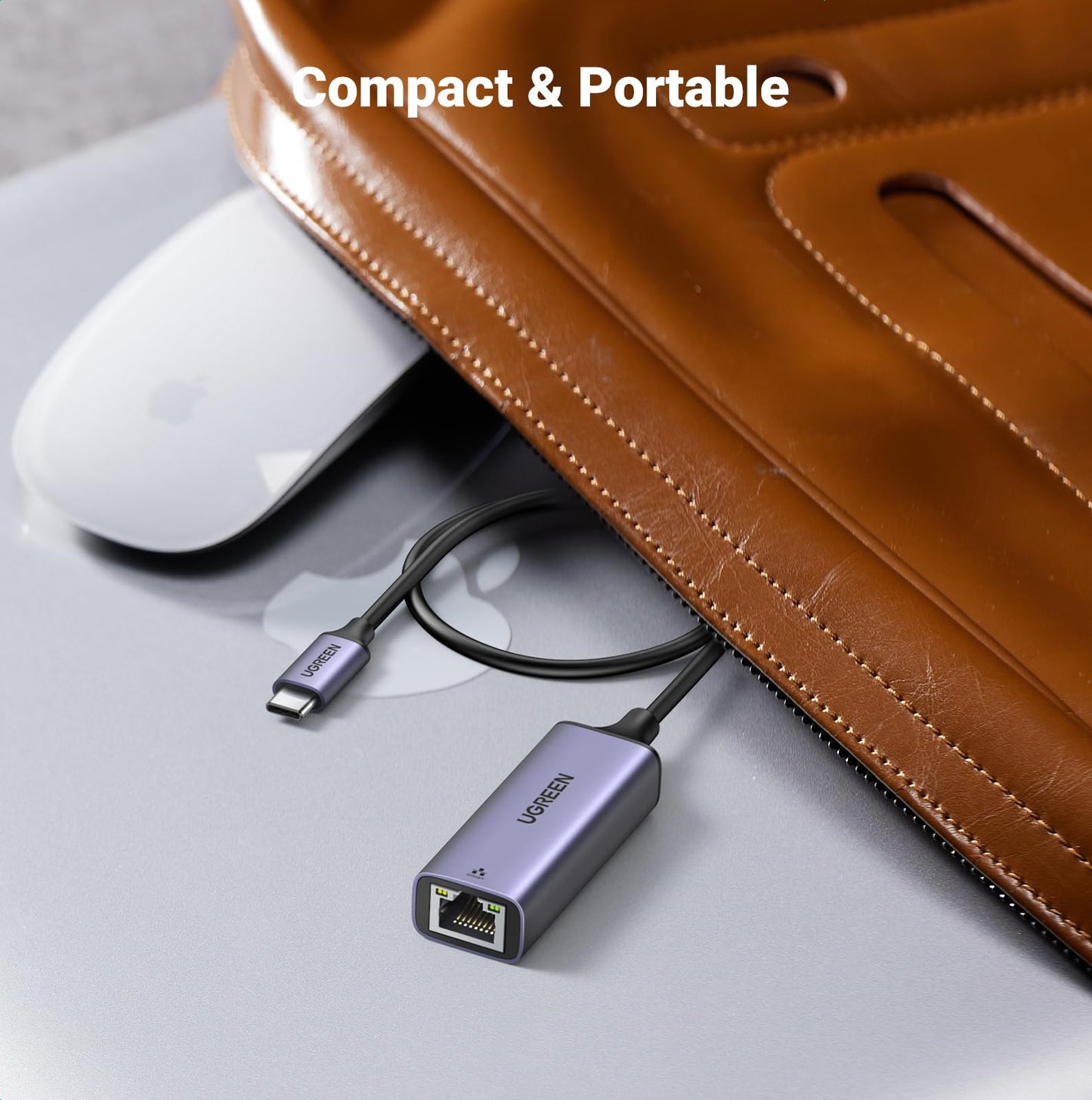 UGREEN USB C to Ethernet Adapter, Plug and Play 1Gbps Ethernet Adapter, Aluminum Case, (Thunderbolt 4/3 Compatible) to RJ45 Network Dongle, Compatible for MacBook Pro/Air, iPhone 17 Pro/Max, iPad, XPS