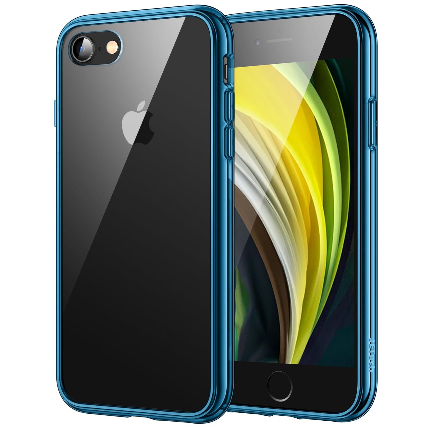 JETech Case for iPhone SE 3/2 (2022/2020 Edition), iPhone 8 and iPhone 7, 4.7-Inch, Non-Yellowing Shockproof Phone Bumper Cover, Anti-Scratch Clear Back (Clear)