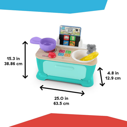 Baby Einstein + Hape Magic Touch Toy Cash Register Pretend to Check Out Toy, Real Sounds and Music, Ages 1, 2, 3, 4+
