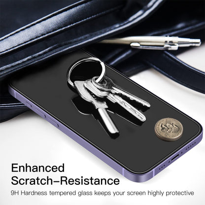 JETech Screen Protector for iPhone 17e (2026) / iPhone 16e / iPhone 14, Tempered Glass Film, 6.1-Inch Display, 3-Pack