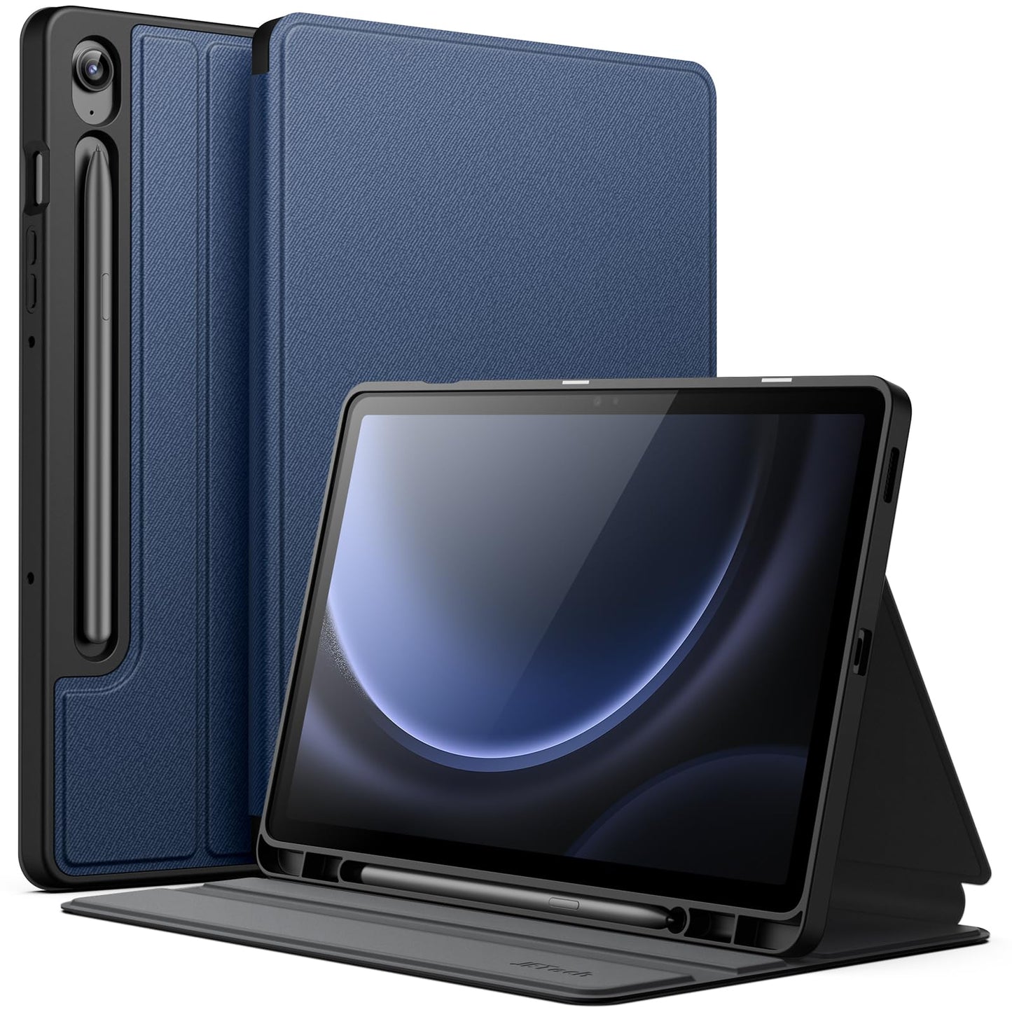 JETech Case for Samsung Galaxy Tab S10 Lite / S10 FE / S9 FE 10.9-Inch with S Pen Holder, Slim Folio Stand Protective Tablet Cover, Multi-Angle Viewing (Black)