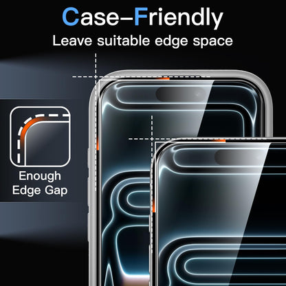 JETech Full Coverage Screen Protector for iPhone 17e (2026) / iPhone 16e, 9H Tempered Glass Film, Case-Friendly, HD Clear, 6.1-Inch Display, 3-Pack