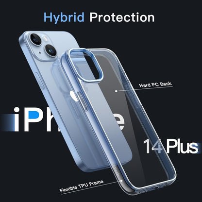 JETech Case for iPhone 14 6.1-Inch, Non-Yellowing Shockproof Phone Bumper Cover, Anti-Scratch Clear Back (Clear)