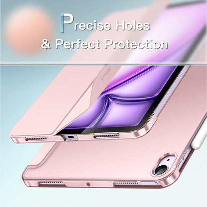 JETech Case ONLY for iPad Air 11-Inch M4/M3/M2 (2026/2025/2024), iPad Air 5/4 (2022/2020 5th/4th Generation 10.9-Inch), Slim Stand Hard Back Shell Cover with Auto Wake/Sleep (Starlight)