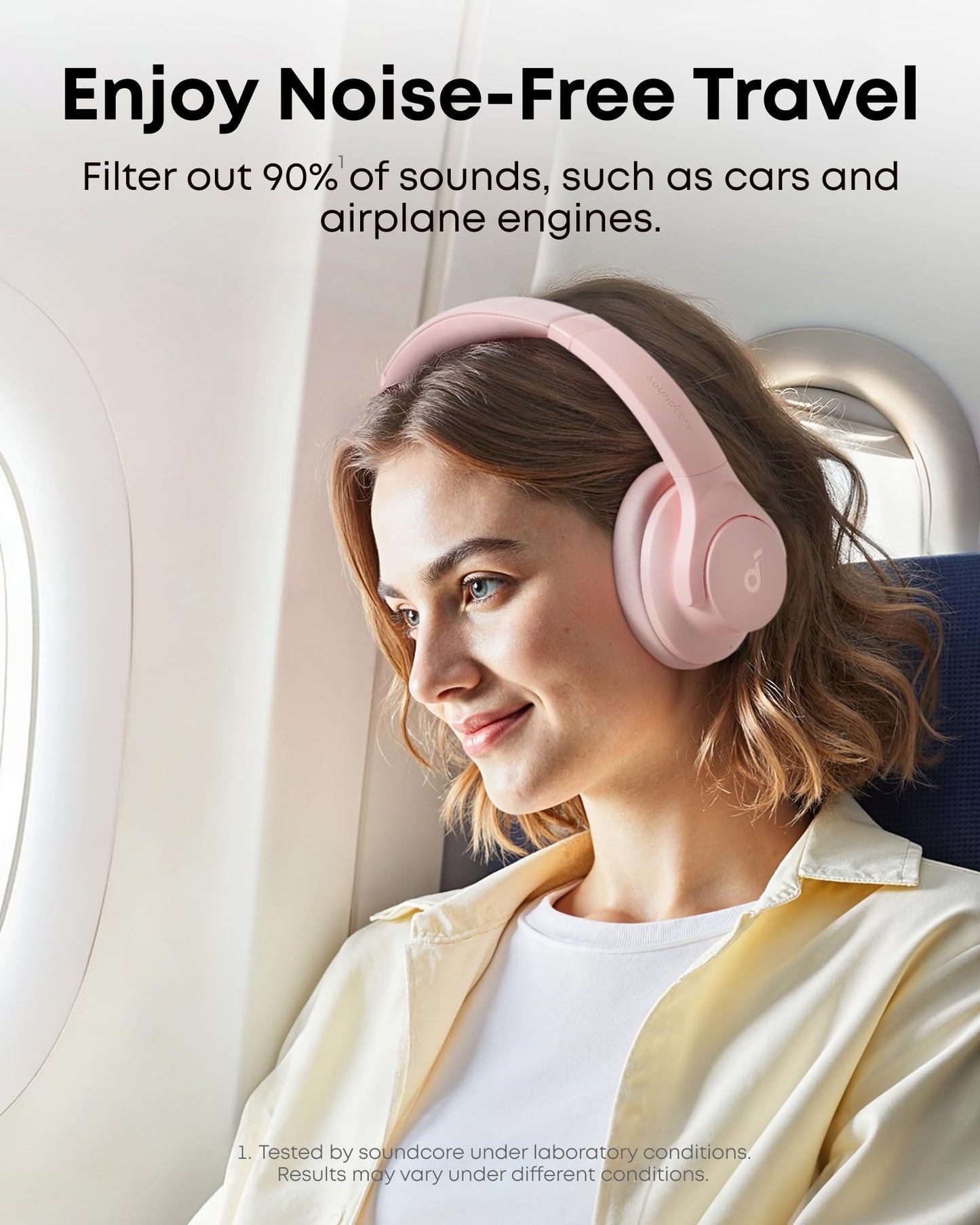 Soundcore by Anker Q20i Hybrid Active Noise Cancelling Headphones, Wireless Over-Ear Bluetooth, 40H Long ANC Playtime, Hi-Res Audio, Big Bass, Customize via an App, Transparency Mode (Black)