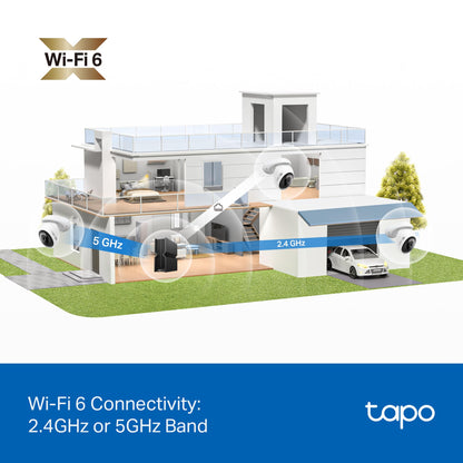 Tapo 1080P Outdoor Wired Pan/Tilt Security Wi-Fi Camera, 360° View, Motion Tracking, Works with Alexa & Google Home, Night Vision, Free AI Detection, Cloud & SD Card Storage(up to 512GB), Tapo C500…