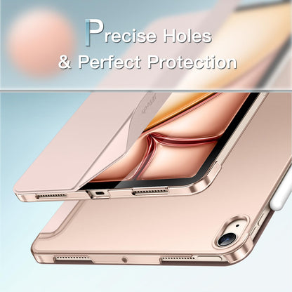 JETech Case ONLY for iPad Air 11-Inch M4/M3/M2 (2026/2025/2024), iPad Air 5/4 (2022/2020 5th/4th Generation 10.9-Inch), Slim Stand Hard Back Shell Cover with Auto Wake/Sleep (Starlight)