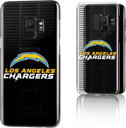 Los Angeles Chargers Galaxy Clear Text Backdrop Design Case