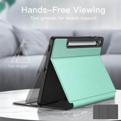 JETech Case for Samsung Galaxy Tab S10 Lite / S10 FE / S9 FE 10.9-Inch with S Pen Holder, Slim Folio Stand Protective Tablet Cover, Multi-Angle Viewing (Black)