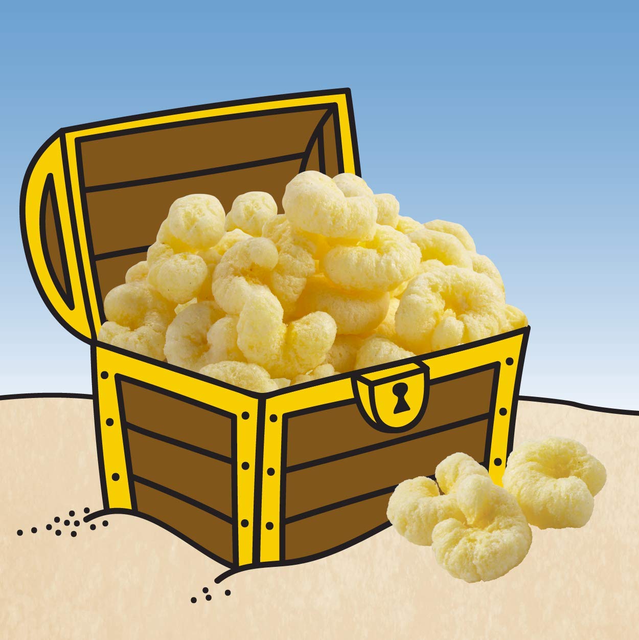 Pirate's Booty Aged White Cheddar Cheese Puffs, 60ct, 0.5oz Individual Size Bags, Gluten Free, Healthy Kids Snacks, 100 Calorie Packs