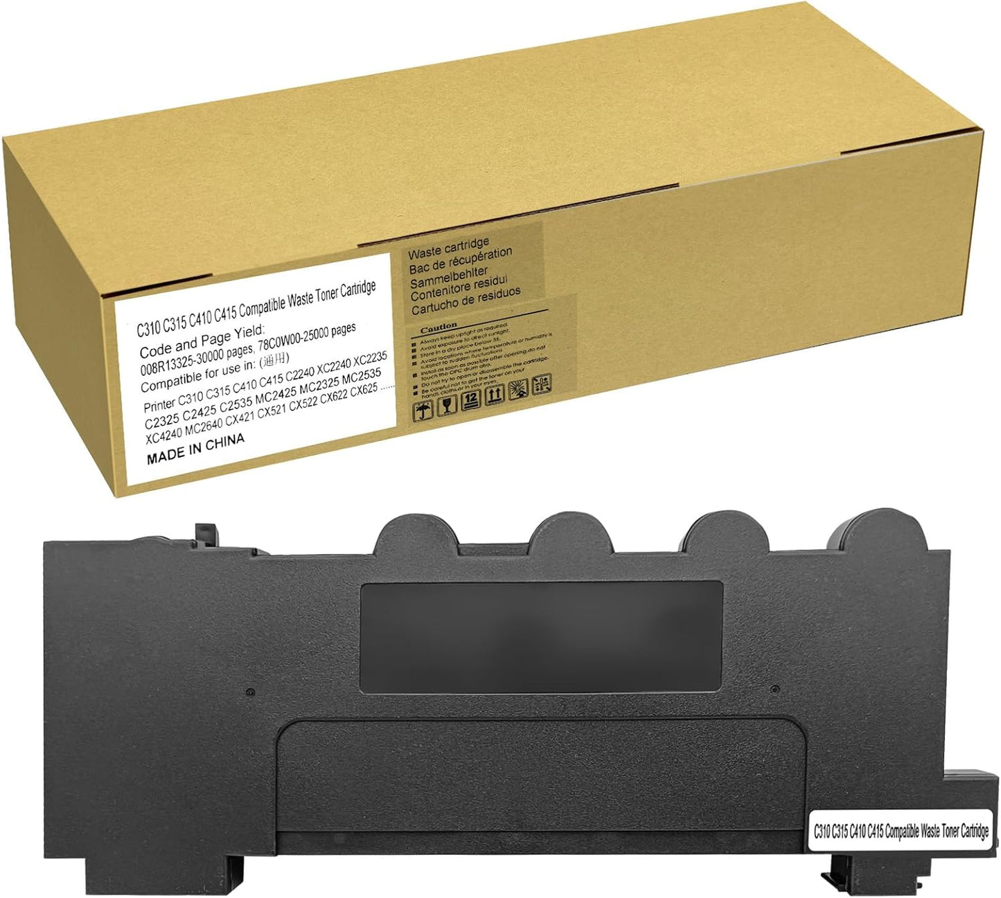 Compatible Waste Toner Cartridge Box Bottle 008R13325 78C0W00 for Xerox C310 C315 C410 C415 Lexmark C2240 XC2240 XC2235 C2325 C2425 C2535 MC2425 MC2325 MC2535 XC4240 MC2640 CX421