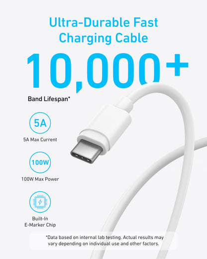 Anker 45W USB C Charger Block, PPS Fast Charger with USB-C Cable for iPhone 17/16 and More Series, iPad, Galaxy S24 Ultra (2-Pack 5 ft Cable Included)