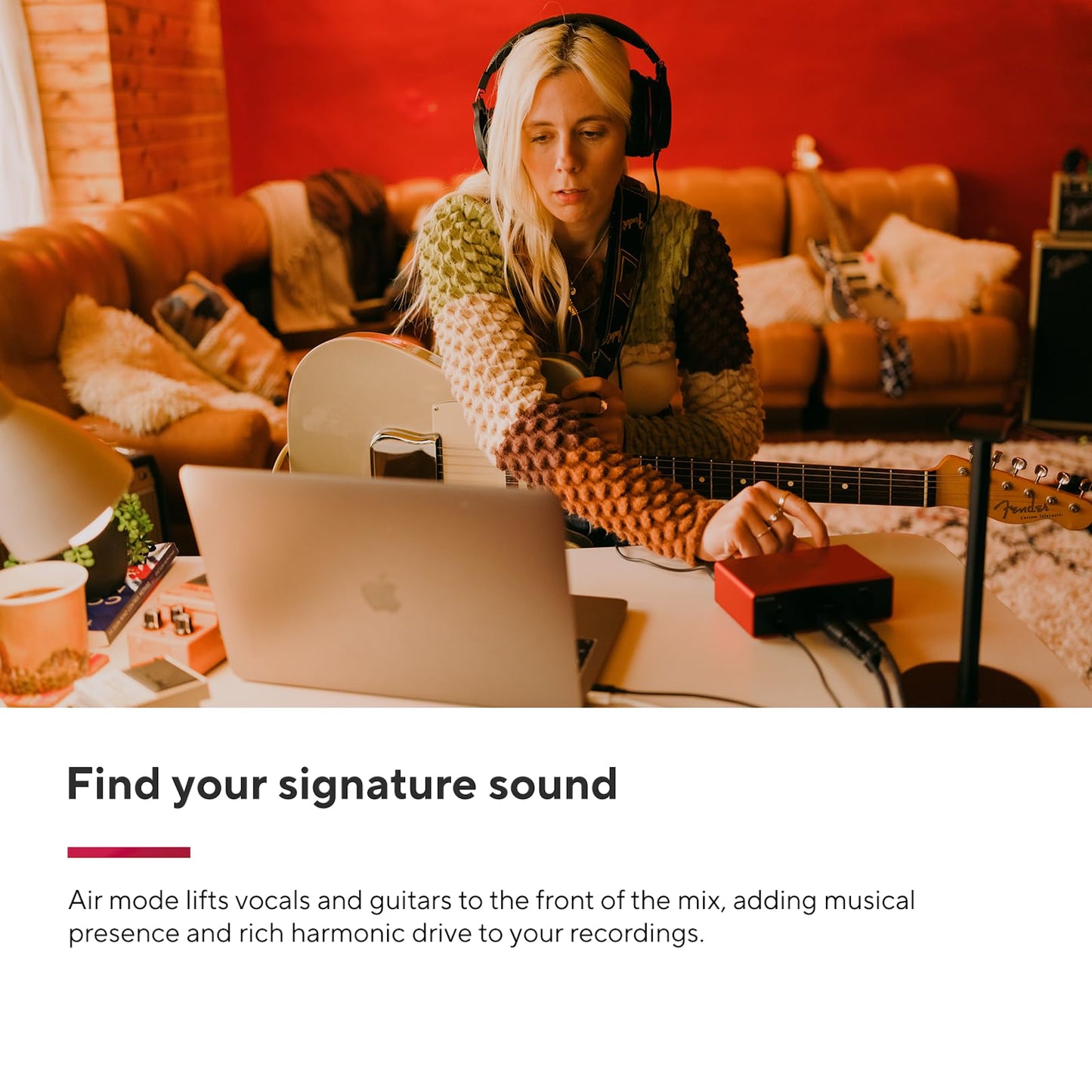 Focusrite Scarlett Solo 4th Gen USB Audio Interface, for the Guitarist, Vocalist, or Producer — High-Fidelity, Studio Quality Recording, and All the Software You Need to Record