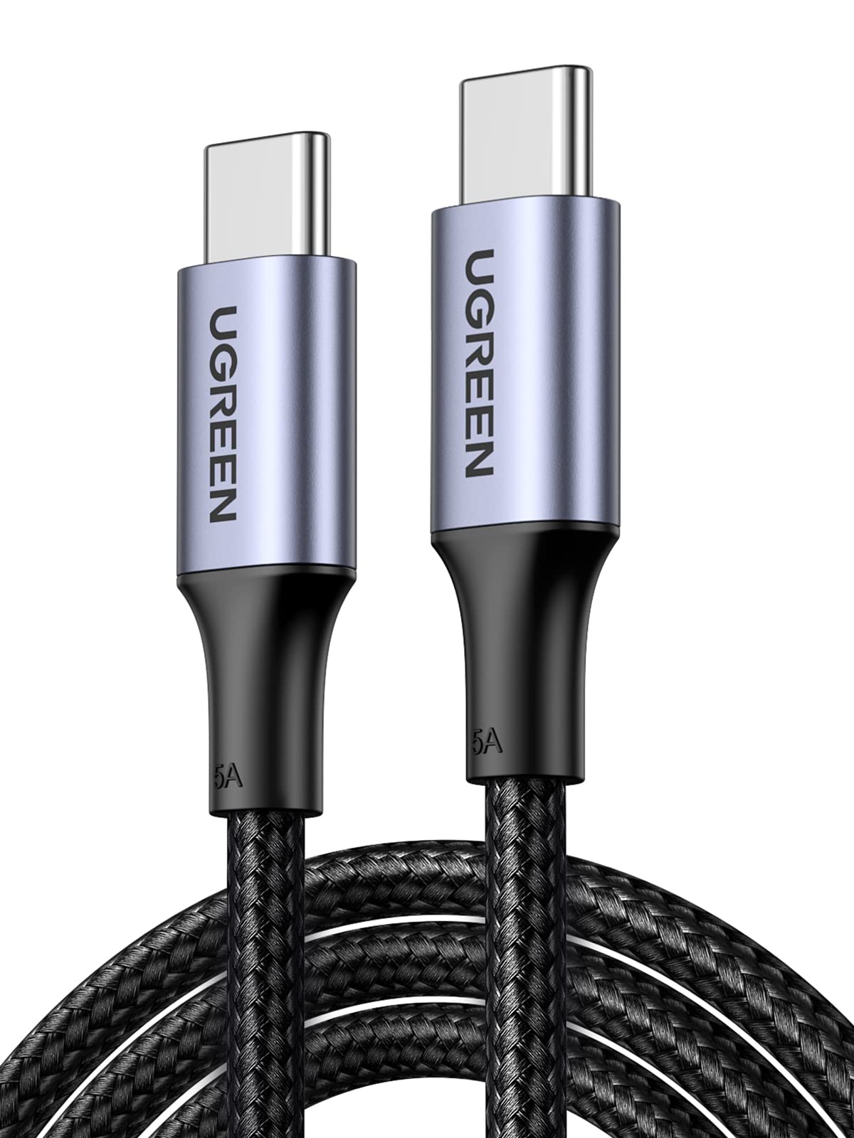 UGREEN USB C to USB C Cable, 100W 2-Pack USB C Charger Cable for iPhone 17/17 Air/17 Pro/17 Pro Max/16, MacBook Pro, iPad Pro, Dell XPS, Samsung Galaxy S25/S24/S23 Ultra, Switch, Pixel, 3.3FT Black