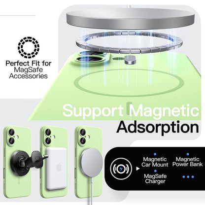 JETech Magnetic Slim Case for iPhone 17 Pro Max 6.9-Inch, Compatible with MagSafe, Ultra-Thin Lightweight Minimalist Phone Cover with Matte Finish and Full Camera Lens Protection (Black)
