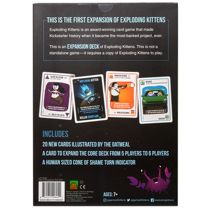 Exploding Kittens Original Edition - 2-5 Players - Ages 7+ - 15 Minutes to Play - High Stakes Card Game - Party Game, Family Game Night, Kid and Adult Card Game