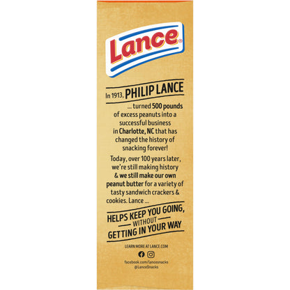 Lance Sandwich Crackers, Variety Pack, 3 Flavors, 20 Individually Wrapped Packs, 6 Sandwiches Each