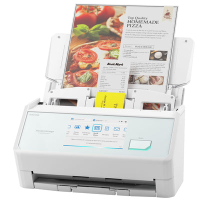 ScanSnap iX1600 Wireless or USB High-Speed Cloud Enabled Document, Photo & Receipt Scanner with Large Touchscreen and Auto Document Feeder for Mac or PC, 17 watts, Black