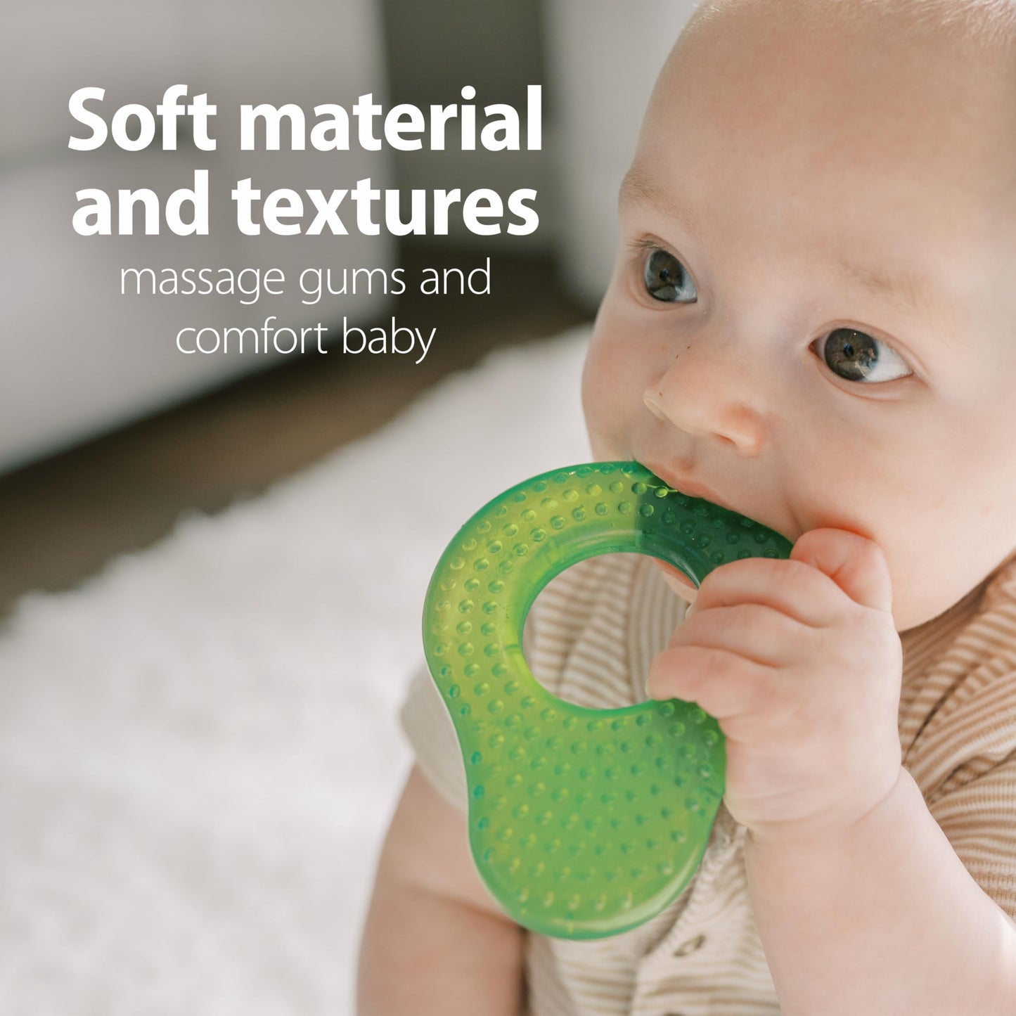 Dr. Brown's AquaCool Water-Filled Teether, Cooling Baby Teether Toy for Sore Gums, Apple Pineapple, BPA-Free, 3m+, 2-Pack