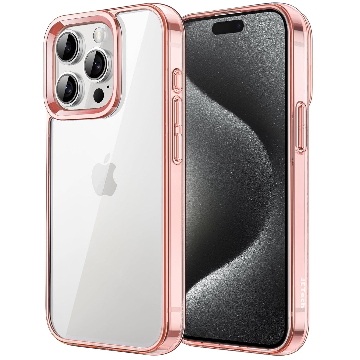 JETech Case for iPhone 15 6.1-Inch, Non-Yellowing Shockproof Phone Bumper Cover, Anti-Scratch Clear Back (Clear)
