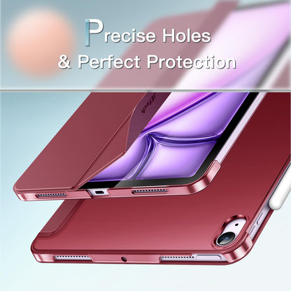 JETech Case ONLY for iPad Air 11-Inch M4/M3/M2 (2026/2025/2024), iPad Air 5/4 (2022/2020 5th/4th Generation 10.9-Inch), Slim Stand Hard Back Shell Cover with Auto Wake/Sleep (Starlight)
