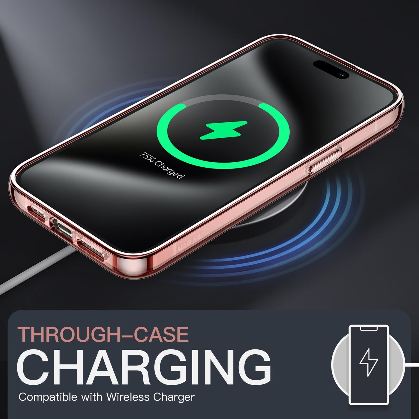 JETech Case for iPhone 15 6.1-Inch, Non-Yellowing Shockproof Phone Bumper Cover, Anti-Scratch Clear Back (Clear)