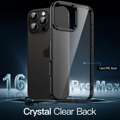 JETech Case for iPhone 16 6.1-Inch, Non-Yellowing Shockproof Phone Bumper Cover, Anti-Scratch Clear Back (Clear)