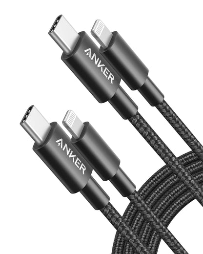 Anker New Nylon USB C to Lightning Cable, Apple MFi Certified for iPhone 14 Series, and More (6FT, Black)