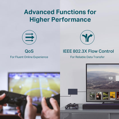TP-Link TL-SG108S-M2 | 8-Port Multi-Gigabit 2.5G Ethernet Switch | Unmanaged Network Switch | Ethernet Splitter | Plug & Play | Desktop/Wall Mount | Silent Operation