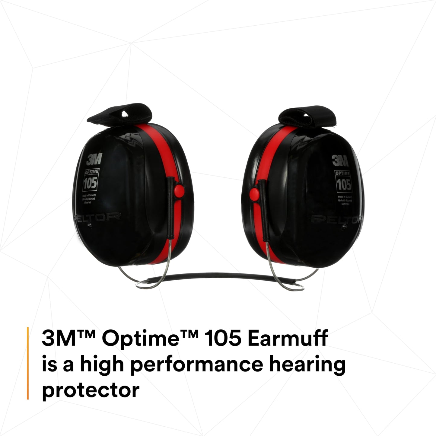 3M H10A Peltor Optime 105 Over the Head Earmuff, Ear Protectors, Hearing Protection, NRR 30 dB