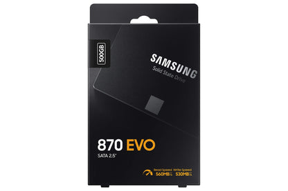 Samsung 870 EVO SATA III SSD 1TB 2.5” Internal Solid State Drive, Upgrade PC or Laptop Memory and Storage for IT Pros, Creators, Everyday Users, MZ-77E1T0B/AM