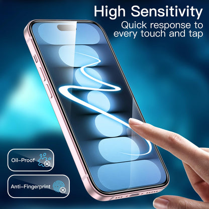 JETech Full Coverage Screen Protector for iPhone 17e (2026) / iPhone 16e, 9H Tempered Glass Film, Case-Friendly, HD Clear, 6.1-Inch Display, 3-Pack
