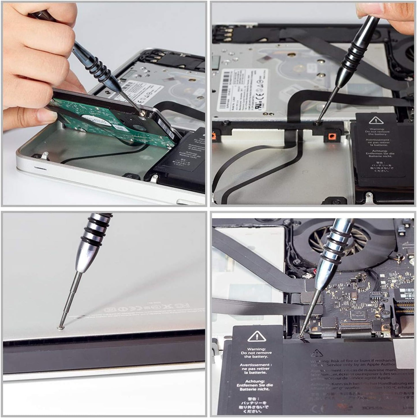 Screwdriver Set for MacBook, Tri-Wing Phillips Pentalobe Screwdrivers Repair Tool Kit for Apple MacBook Mac Retina Pro Air - 5 T5 T6