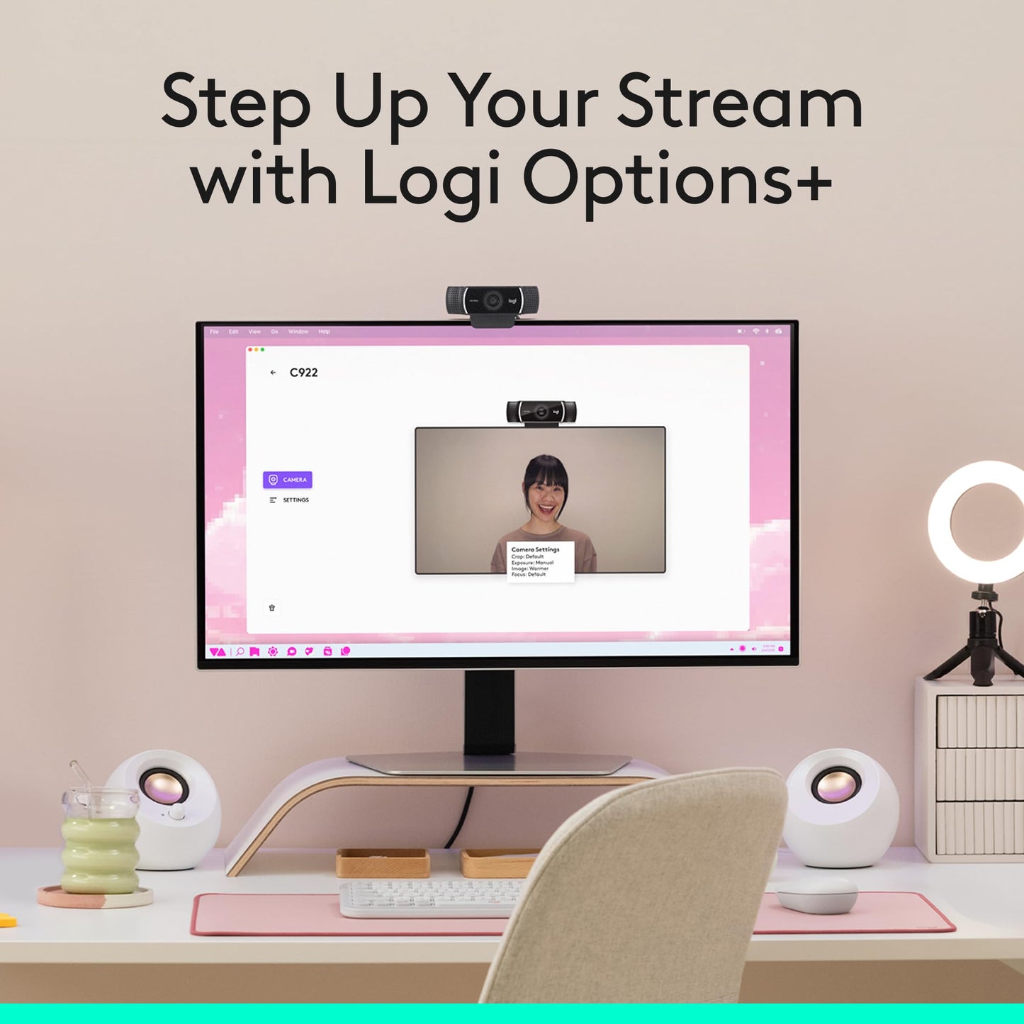 Logitech C920x HD Pro PC Webcam, Full HD 1080p/30fps Video, Clear Audio, HD Light Correction, Works with Microsoft Teams, Google Meet, Zoom, Nintendo Switch 2’s new GameChat Mode, Mac/Tablet- Black