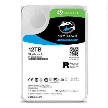Seagate Skyhawk 4TB Video Internal Hard Drive HDD – 3.5 Inch SATA 6Gb/s 64MB Cache for DVR NVR Security Camera System with Drive Health Management and in-House Rescue Services (ST4000VXZ16/016)