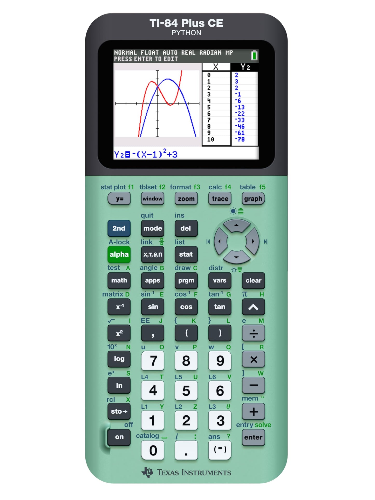 Texas Instruments TI-84 Plus CE Color Graphing Calculator, Black