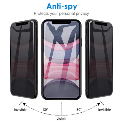 JETech Privacy Screen Protector for iPhone 17e (2026) / iPhone 16e / iPhone 13/13 Pro, Anti Spy Tempered Glass Film, 6.1-Inch Display, 2-Pack