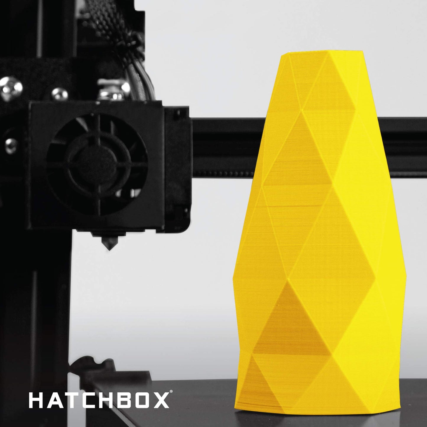 HATCHBOX 1.75mm Black PLA 3D Printer Filament, 1 KG Spool, Dimensional Accuracy +/- 0.03 mm, 3D Printing Filament
