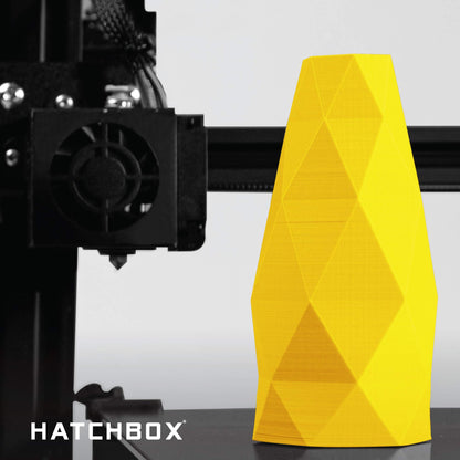 HATCHBOX 1.75mm Black PLA 3D Printer Filament, 1 KG Spool, Dimensional Accuracy +/- 0.03 mm, 3D Printing Filament