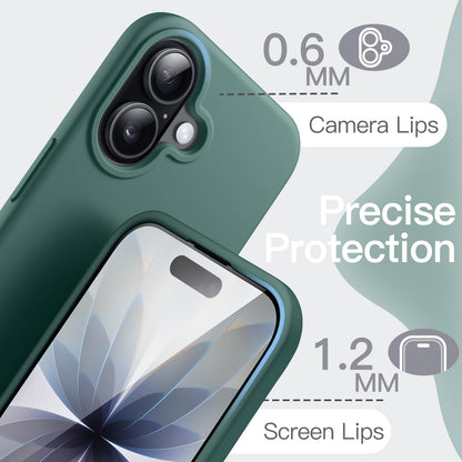 JETech Liquid Silicone Case for iPhone 17 Pro Max 6.9-Inch, Silky Soft Touch Full-Body Protection, Anti-Scratch Shockproof Phone Cover with Microfiber Lining (Dark Blue)