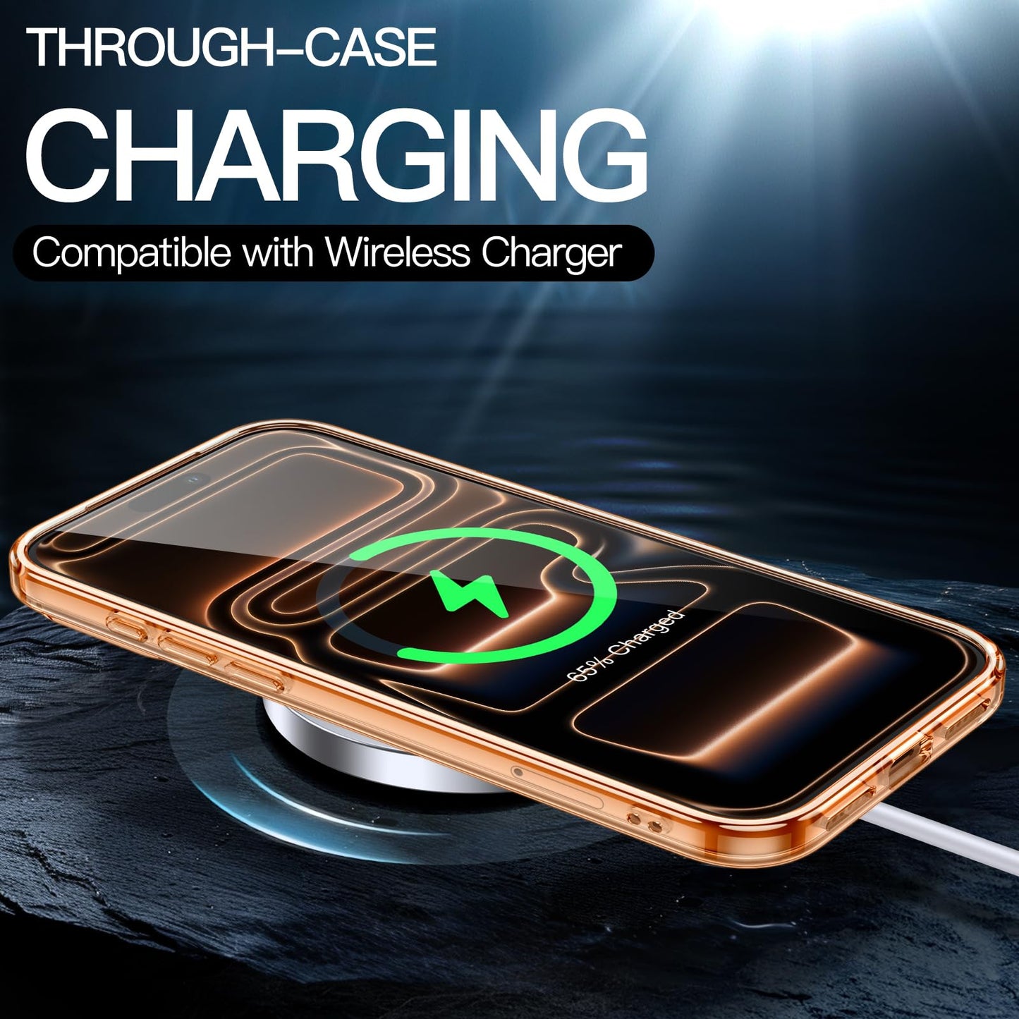 JETech Case for iPhone 17 Pro Max 6.9-Inch, Non-Yellowing Shockproof Phone Bumper Cover, Anti-Scratch Clear Back (Clear)