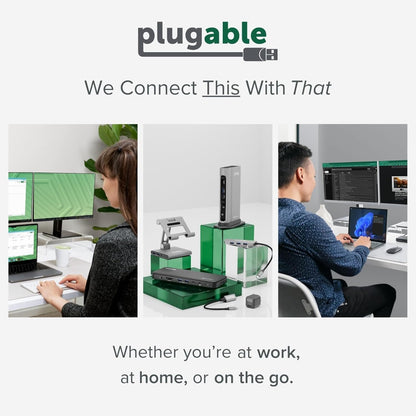Plugable USB to Ethernet Adapter, USB 3.0 to Gigabit Ethernet, Compatible with Windows 11, 10, 8.1, 7, XP, macOS, Linux, Chrome OS