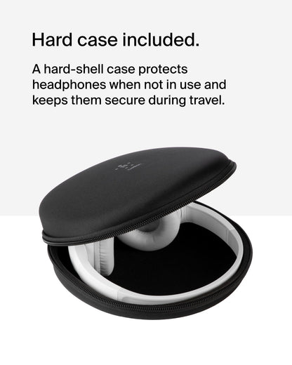 Belkin SoundForm Mini - Wireless Bluetooth Kids Headphones, 30H Battery, 85dB Safe Volume Limit, Built-in Microphone - Toddler On-Ear Earphones for iPhone, iPad - Ideal for School - Blue w/Case