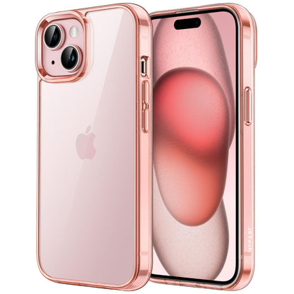 JETech Case for iPhone 15 6.1-Inch, Non-Yellowing Shockproof Phone Bumper Cover, Anti-Scratch Clear Back (Clear)