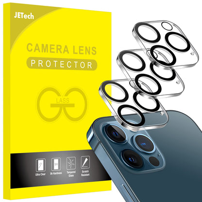 JETech Camera Lens Protector for iPhone 12 Pro Max 6.7-Inch, 9H Tempered Glass, HD Clear, Anti-Scratch, Case Friendly, Does Not Affect Night Shots, 3-Pack