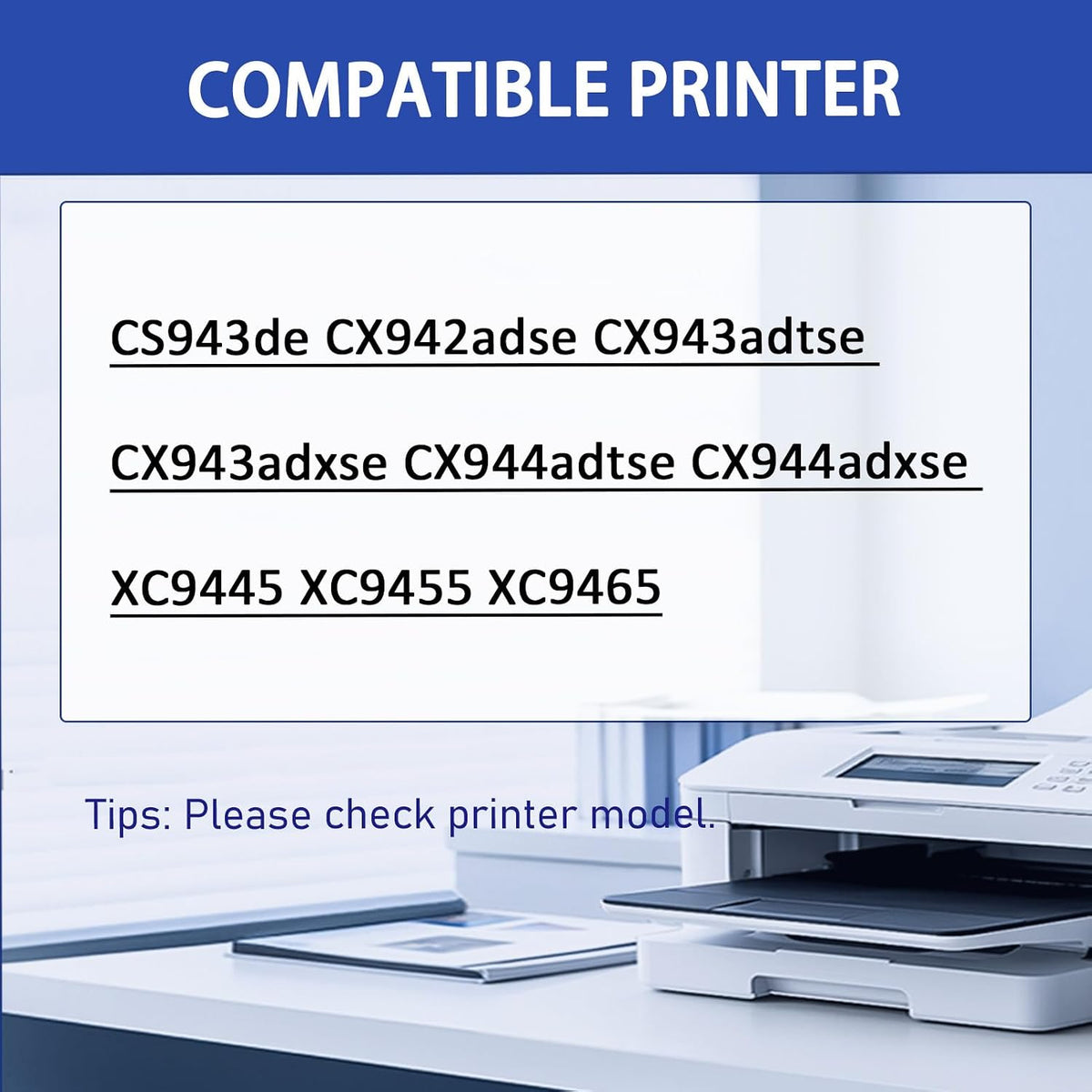 73D0W00 Waste Toner Box | Compatible for Lexmark CS943de CX942adse CS943 CX942 CX943 CX944 XC9445 XC9455 XC9465 Series Printer Toner Waste Bottle 1-Pack