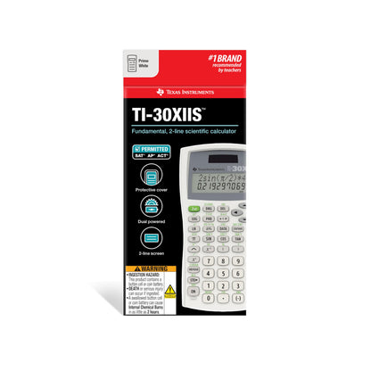 Texas Instruments TI-30XIIS Scientific Calculator, Black with Blue Accents (30XIIS/TBL/1L1/BK)