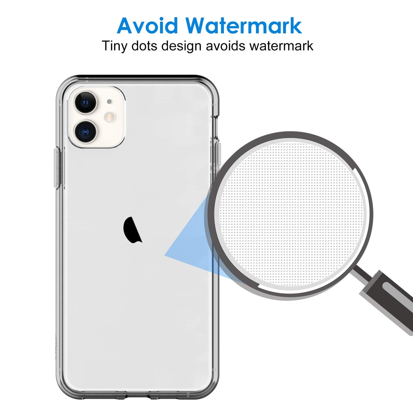 JETech Case for iPhone 11 6.1-Inch, Non-Yellowing Shockproof Phone Bumper Cover, Anti-Scratch Clear Back (Clear)