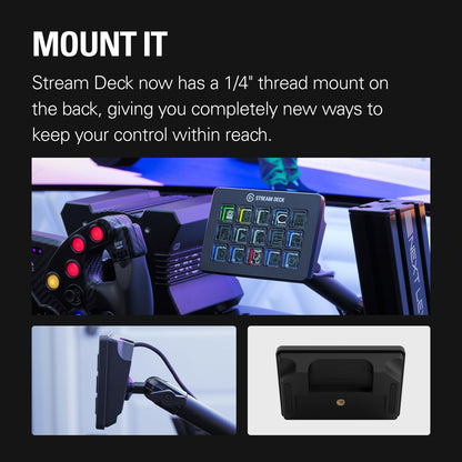 Elgato Stream Deck MK.2 – Studio Controller, 15 macro keys, trigger actions in apps and software like OBS, Twitch, YouTube and more, USB, works with Mac and PC