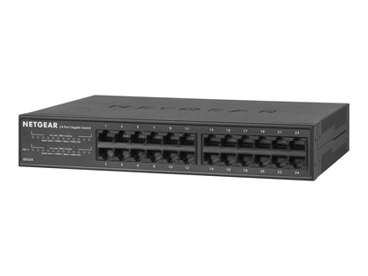 NETGEAR GS308 8-Port Gigabit Ethernet Network Switch, Hub, Internet Splitter, Desktop, Sturdy Metal, Fanless, Plug and Play